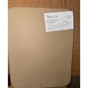 The Pampered Chef Flat Baking Stone 13"x15" Rectangle Classic Collection Stonewa